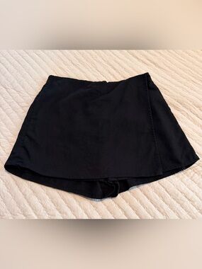 Women’s Black Linen Blend Skort S